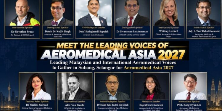 Leading Malaysian, Asian and International Aeromedical Voices to Gather in Subang, Selangor  for Aeromedical Asia 2027